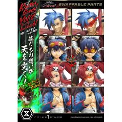 Gurren Lagann Estatua Ultimate Premium Masterline Series 1/4 Kamina, Simon & Yoko with Lagann Deluxe Version 97 cm PRIME 1 STUDIO