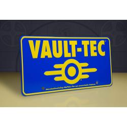 Placa Metálica VAULT-TEC REPLICA MATRICULA 30X15 CM FALLOUT DOCTOR COLLECTOR