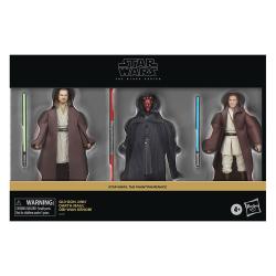 Star Wars Episode I Black Series Pack de 3 Figuras Qui-Gon Jinn, Darth Maul, Obi-Wan Kenobi 15 cm HASBRO