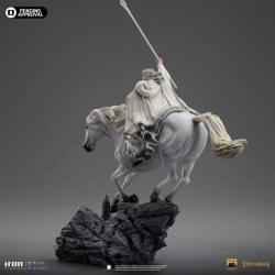 El señor de los anillos, Gandalf el blanco en Shadowfax, estatua exclusiva de CCXP 1/10 iron studios