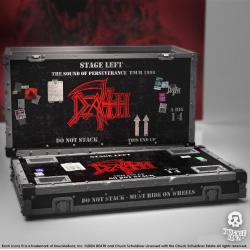 The Death Road Case (The Sound of Perseverance) On Tour Collectible. Only 1998 are made. Each piece is hand-crafted. All KnuckleBonz statues are officially licensed. This is a fine-arts process where each statue is hand-cast, painted and numbered on the base.  Contents:  - Road Case (12 x 14 x 9 cm)