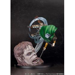 Attack on Titan Estatua PVC 1/7 Levi vs Beast Titan Ver. 28 cm Proof