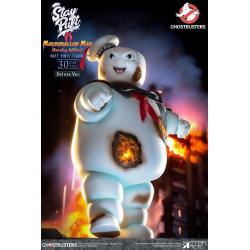 Marshmallow CAZAFANTASMAS Estatua Soft Vinyl Stay Puft  Man Burnign Edition Deluxe Version 30 cm STAR ACE TOYS