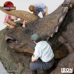 Parque Jurásico Diorama 1/10 Deluxe Art Scale Triceratops 74 cm