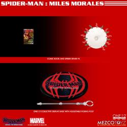 SpiderMan Figura 1/12 GMiles Morales 17 cm MEZCO