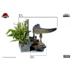 Parque Jurásico Diorama 1/10 Art Scale T-Rex Attack Set A 56 cm