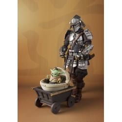 Star Wars: The Mandalorian - Ronin Mandalorian Beskar Armor and Grogu PVC Statue