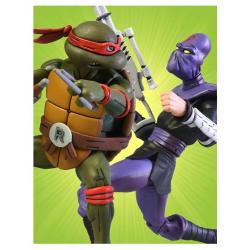 Teenage Mutant Ninja Turtles Action Figure 2-Pack Raphael vs Foot Soldier 18 cm