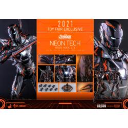 Iron Man Neon Tech 4.0 Sixth Scale Figure by Hot Toys Movie Masterpiece Series Diecast - Avengers: Infinity War - Toy Fair Exclusive