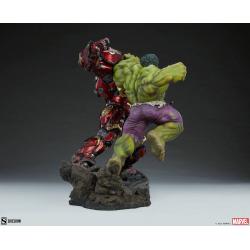 Marvel Maquette Hulk vs Hulkbuster 50 cm los vengadores