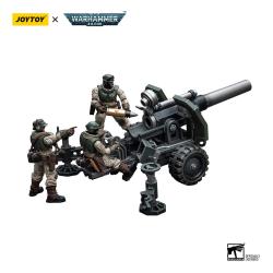Warhammer 40k Figura 1/18 Astra Militarum Ordnance Team with Bombast Field Gun 12 cm Joy Toy (CN)