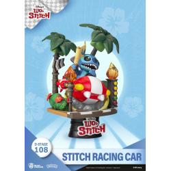 Lilo & Stitch Diorama PVC D-Stage Stitch Racing Car 15 cm Beast Kingdom