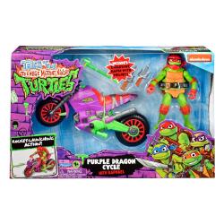 Tales of the Teenage Mutant Ninja Turtles Figura con vehículo Raphael & Purple Dragon 12 cm Playmates