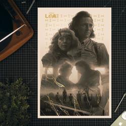 Marvel Litografia Loki & Sylvie: For All Time. Always. 41 x 61 cm - sin marco VanderStelt Studio 