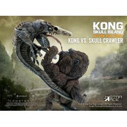 Kong La Isla Calavera Estatua Deform Real Series Soft Vinyl Kong vs Crawler 23 cm
