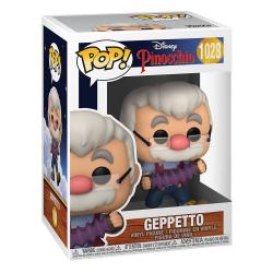 Pinocho 80th Anniversary POP! Disney Vinyl Figura Geppetto W/Accrdion 9 cm