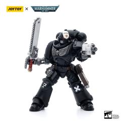 Warhammer 40k Figura 1/18 Iron Hands Assault Intercessors Sergeant Kalock 12 cm Joy Toy 