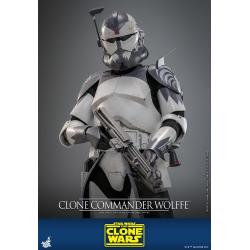 Star Wars: The Clone Wars Figura 1/6 Clone Commander Wolffe 30 cm Hot Toys 