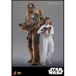 Star Wars Episode V Figura Movie Masterpiece 1/6 Chewbacca with Disassembled C-3PO 36 cm