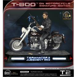 EXCLUSIVE T-800 ON MOTORCYCLE LIMITED SIGNATURE EDITION STATUE BY DARKSIDE COLLECTIBLES STUDIO
