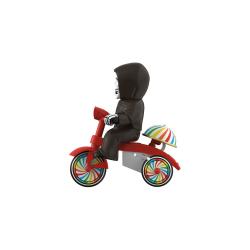 Misfits Figura Super Cycles Mummy Boy (Black with Red Trike) 13 cm  Super7