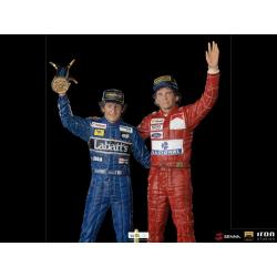 Ayrton Senna Estatua 1/10 Deluxe Art Scale Alain Prost & Ayrton Senna (The Last Podium 1993) 27 cm