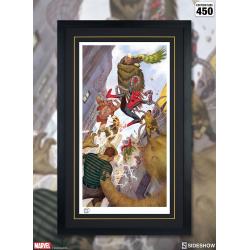 Marvel Litografia SpiderMan vs Sinister Six 43 x 74 cm - sin marco Sideshow Collectibles