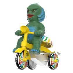 Universal Monsters Figura Super Cycles La criatura de la laguna negra (Dark Green with Yellow Trike) 13 cm  Super7 