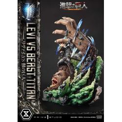 Attack on Titan Estatua Ultimate Premium Masterline Series 1/4 Levi Versus Beast Titan 73 cm Prime 1 Studio 