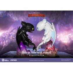 Cómo Entrenar A Tu Dragón Figuras Mini Egg Attack Chimuelo & Light Fury 10 cm Beast Kingdom Toys
