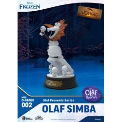 Frozen: El reino del hielo Estatua PVC Mini Diorama Stage Olaf Presents Olaf Simba 12 cm Beast Kingdom Toys 