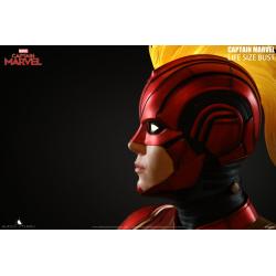 Busto Capitana Marvel Escala real Queen Studios