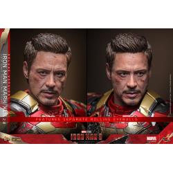 Iron Man 3 Figura Movie Masterpiece Diecast 1/6 Iron Man Mark XLII (2.0) Deluxe 32 cm HOT TOYS