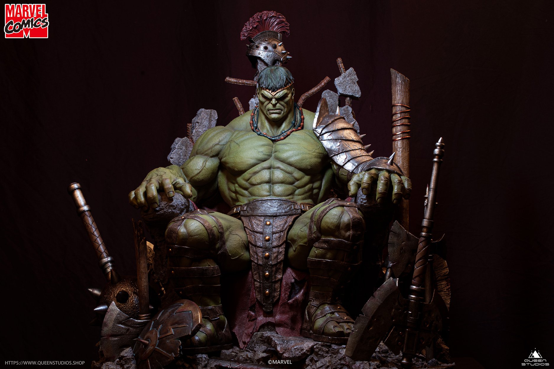ToysTNT - Green Scar Hulk 1/4 Statue (Marvel Comics) standard edition QUEEN