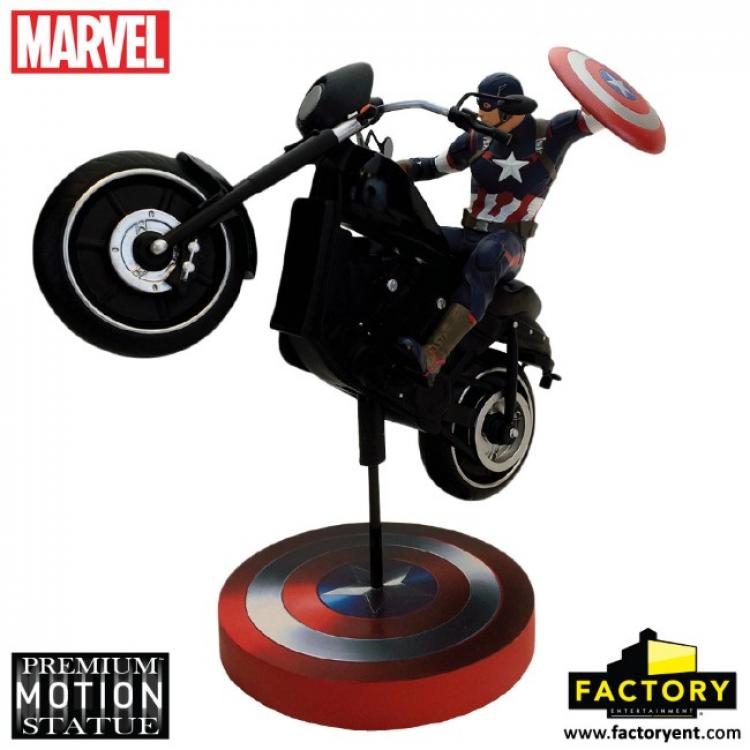 Vengadores La Era de Ultrón Estatua Premium Motion Captain America Rides 38 x 33 cm