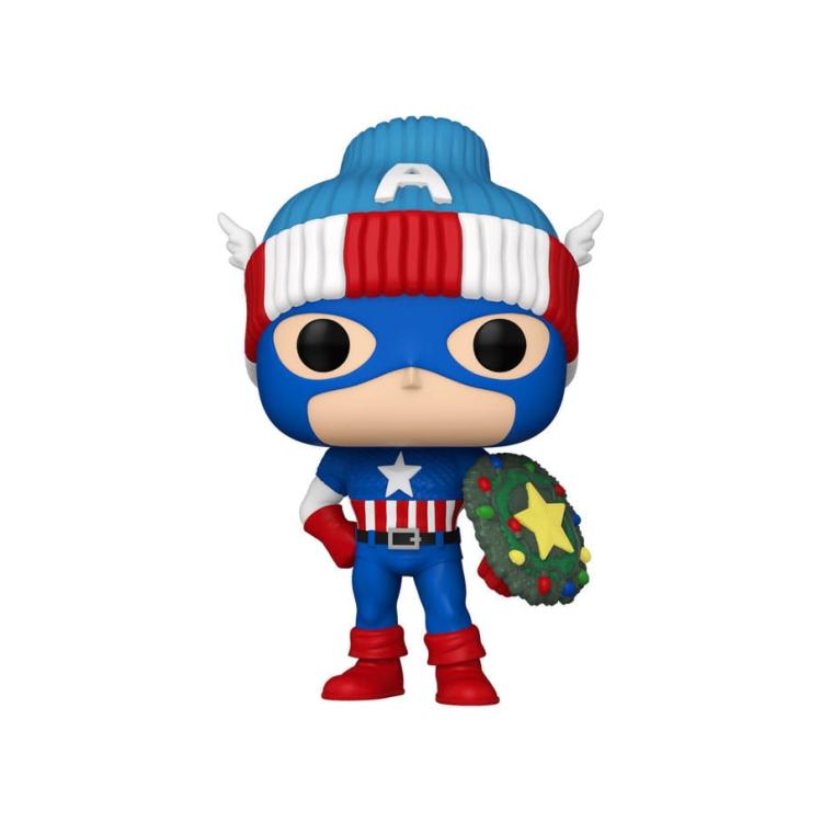 Marvel POP! Vinyl Figura Holiday Capitan America 9 cm FUNKO