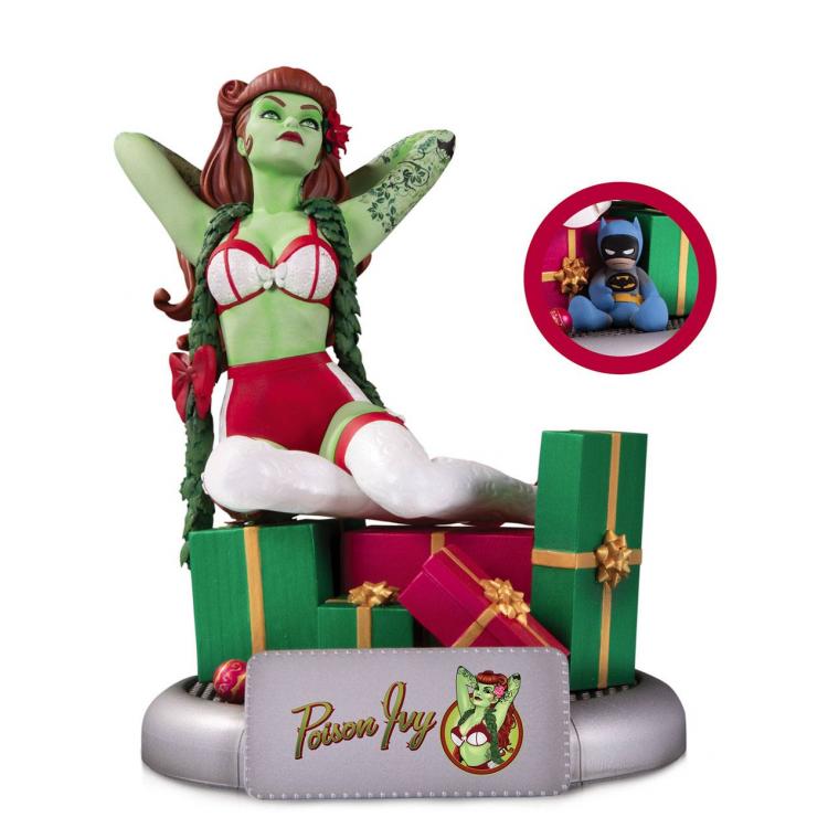 DC Comics Bombshells Statue Poison Ivy Holiday Variant 19 cm