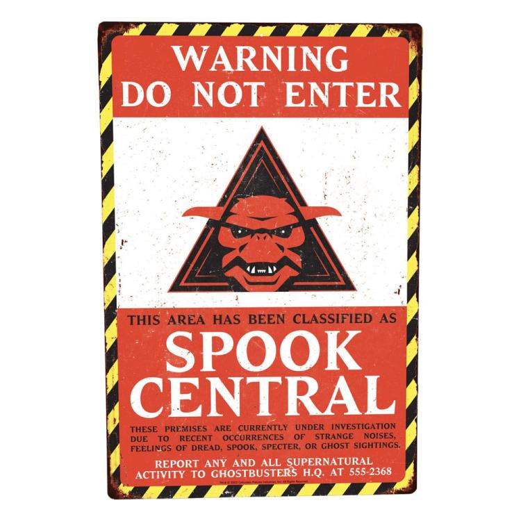 Cazafantasmas Ghostbusters cartel de metal Spook Central Trick Or Treat Studios 
