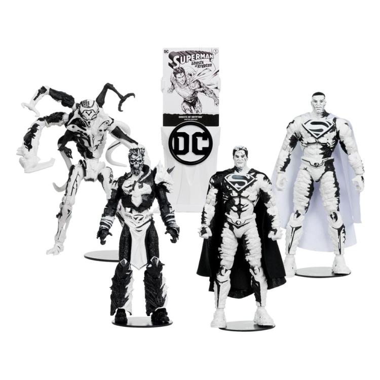 DC Direct Page Punchers Figuras & Cómic Paquete de 4 Superman Series (Sketch Edition) (Gold Label) 18 cm