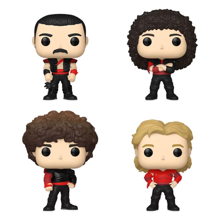 Queen Pack de 4 Figuras POP! TV Vinyl Radio Gaga 9 cm FUNKO