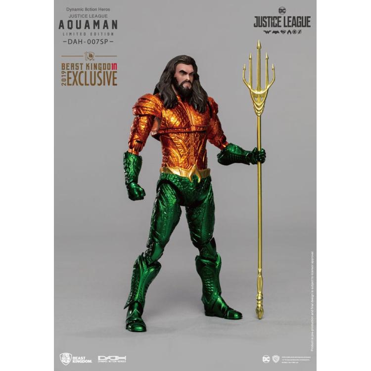 Justice League Figura Dynamic 8ction Heroes 1/9 Aquaman Comic Color Ver. 20 cm Beast Kingdom Toys