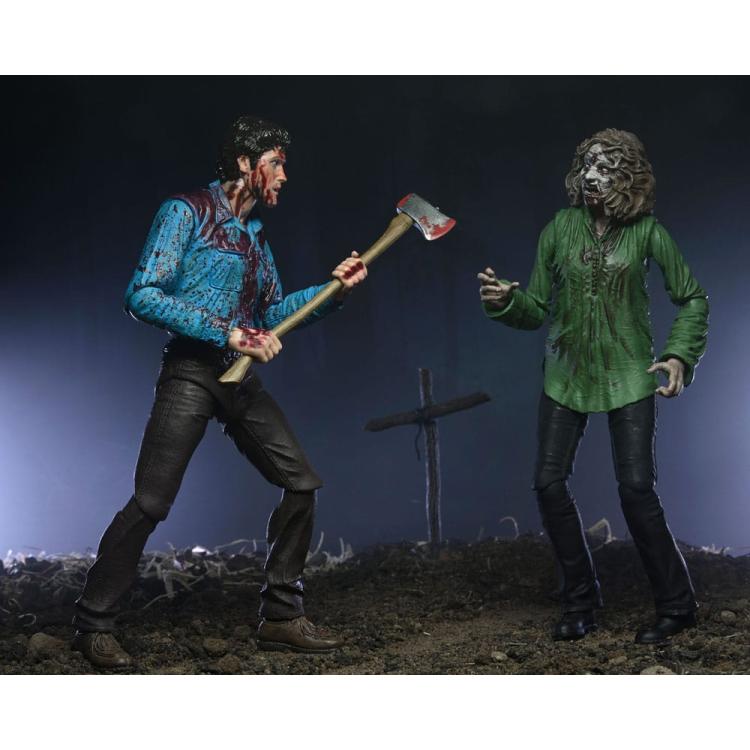 Evil Dead Ultimate Action Figure 2-Pack Bloody Ash & Cheryl Williams 18 cm