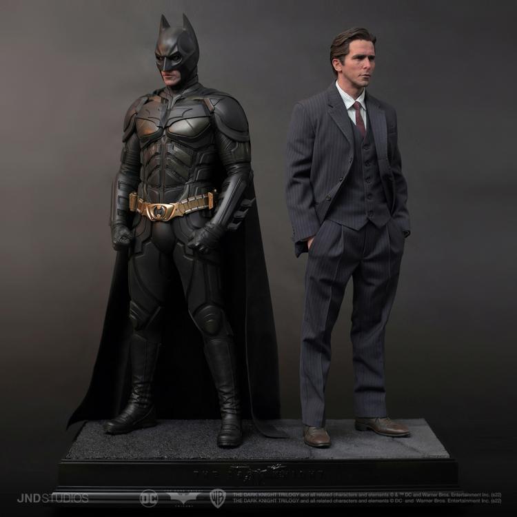 The Dark Knight Statue 1/3 Batman & Bruce Wayne Dual Version Hyperreal Movie JND 70cm
