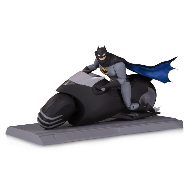 Batman The Animated Series Action Figure Batman with Batcycle 15 cm