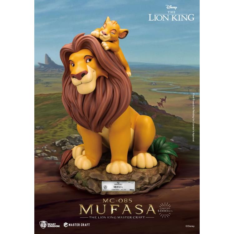 Disney Estatua Master Craft El Rey León Mufasa 36 cm BEAST KINGDOM