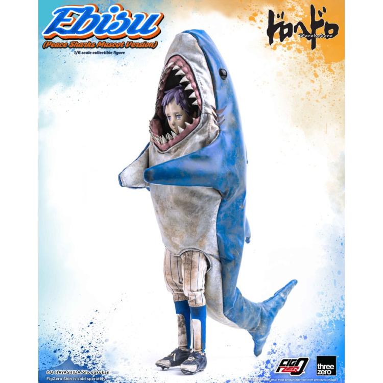 Dorohedoro Figura FigZero 1/6 Ebisu Peace Sharks Mascot Ver. 24 cm ThreeZero 