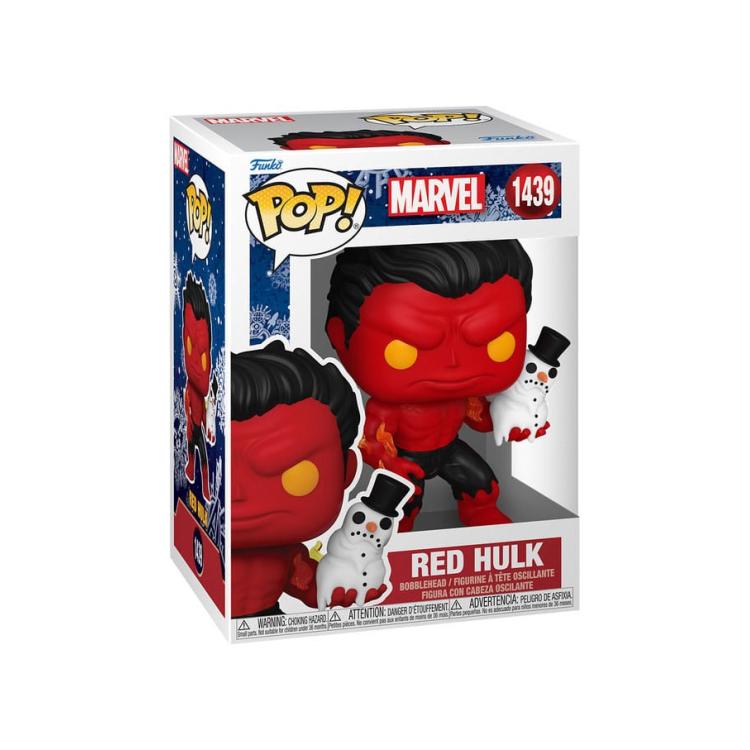 Marvel POP! Vinyl Figura Holiday Red Hulk 9 cm FUNKO