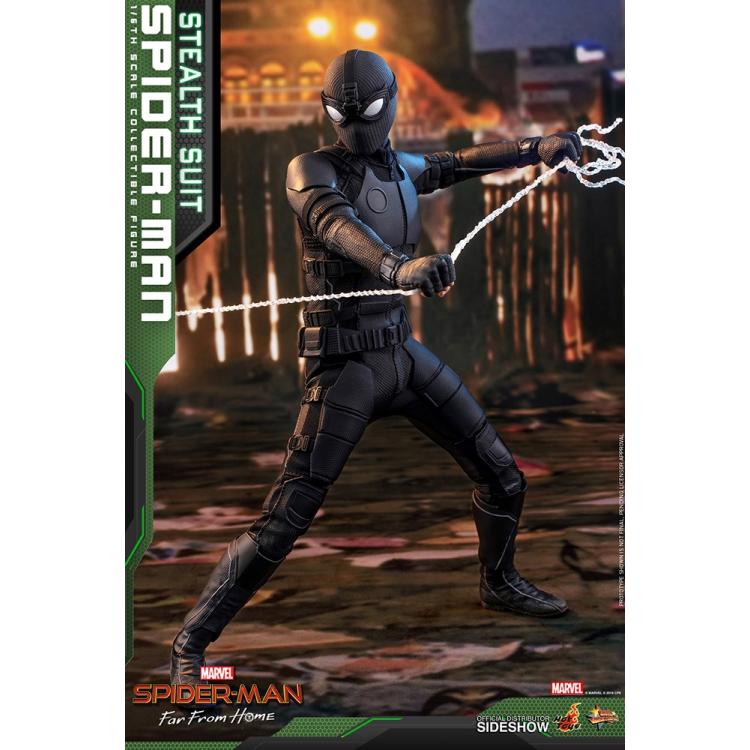 Spider-Man (Stealth Suit) Sixth Scale Figure by Hot Toys Movie Masterpiece Series - Spider-Man: Far From Home