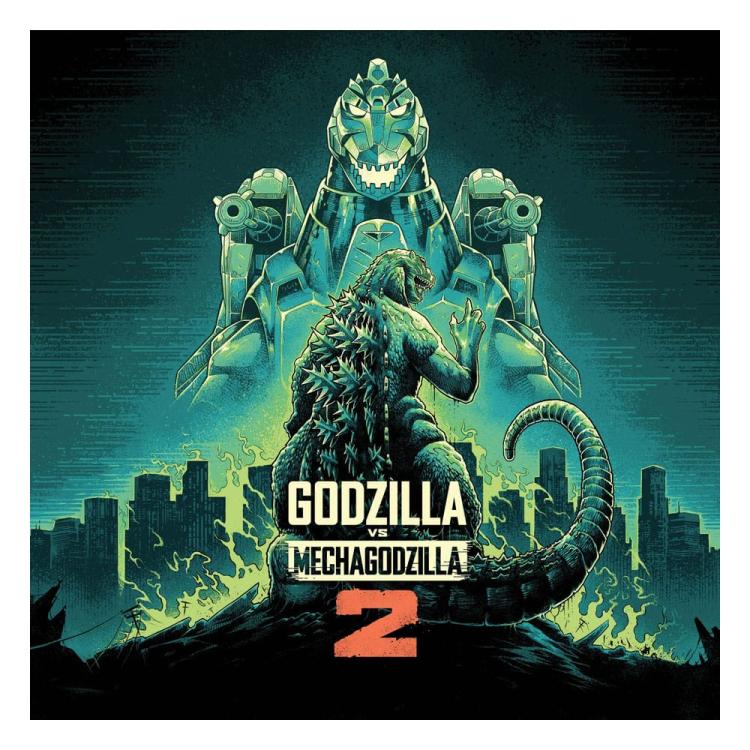 Godzilla versus Mechagodzilla II Original Motion Picture Soundtrack by Akira Ifukabe Vinilo 2xLP (Variant) Death Waltz Recording Company t)