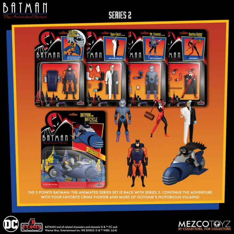 Batman: The Animated Series 2 Figuras 5 Points Deluxe Box Set 9 cm  Mezco Toys